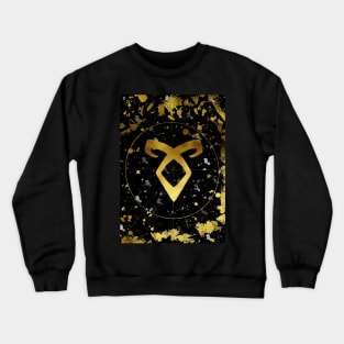 Angelic Power Gold and Black Crewneck Sweatshirt